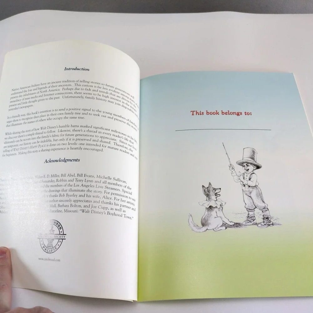Walt Disney's Happy Place Signed Michael Broggie 1st Edition 2001 Disney‎ Book